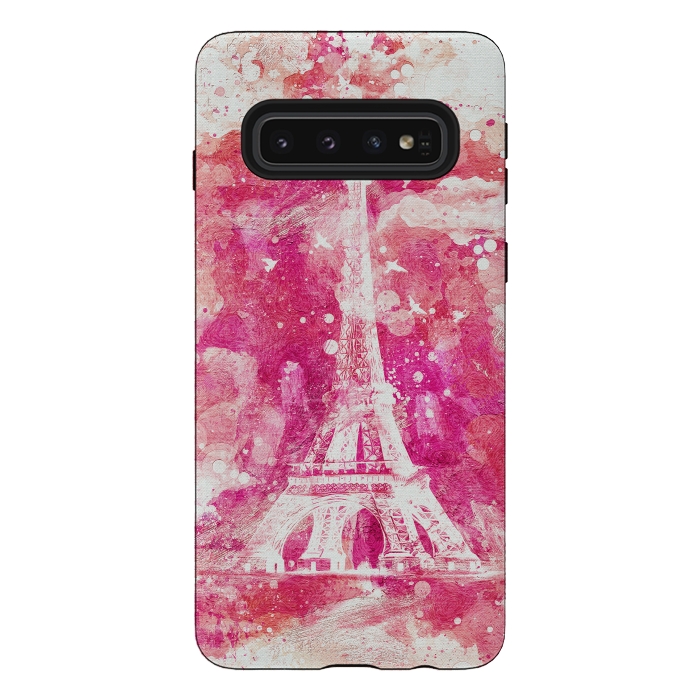 Galaxy S10 StrongFit Artistic XLIV - Eiffel Tower Paris by Art Design Works