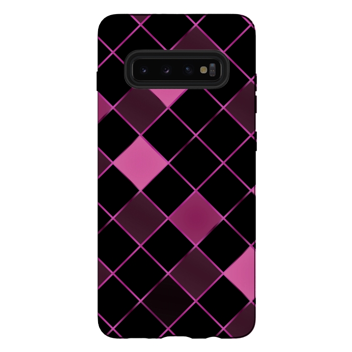 Galaxy S10 plus StrongFit Mosaic on glass 3 by Bledi