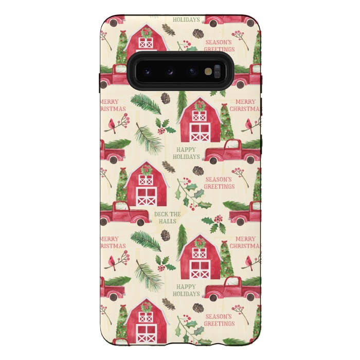 Galaxy S10 plus StrongFit Home for the Holidays by Noonday Design