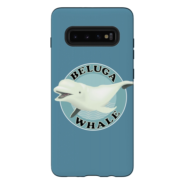 Galaxy S10 plus StrongFit Beluga Whale by Mangulica