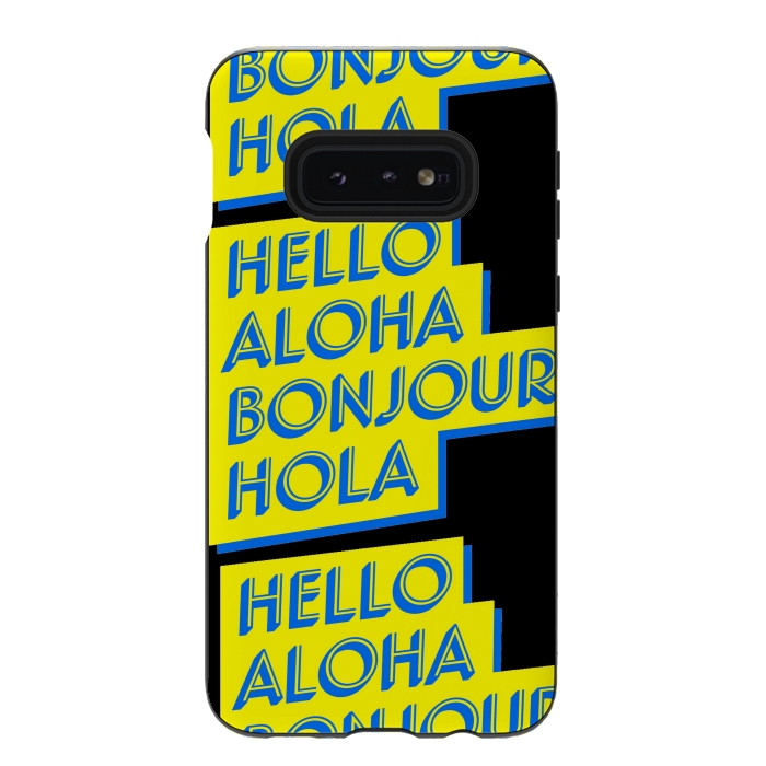 Galaxy S10e StrongFit hello aloha by MALLIKA