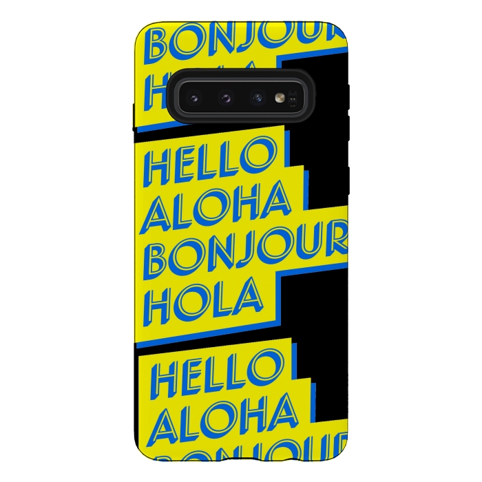 Galaxy S10 StrongFit hello aloha by MALLIKA