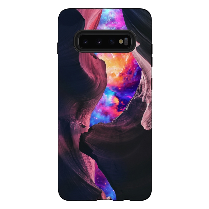 Galaxy S10 plus StrongFit Grand Canyon with Colorful Space Collage by Art Design Works