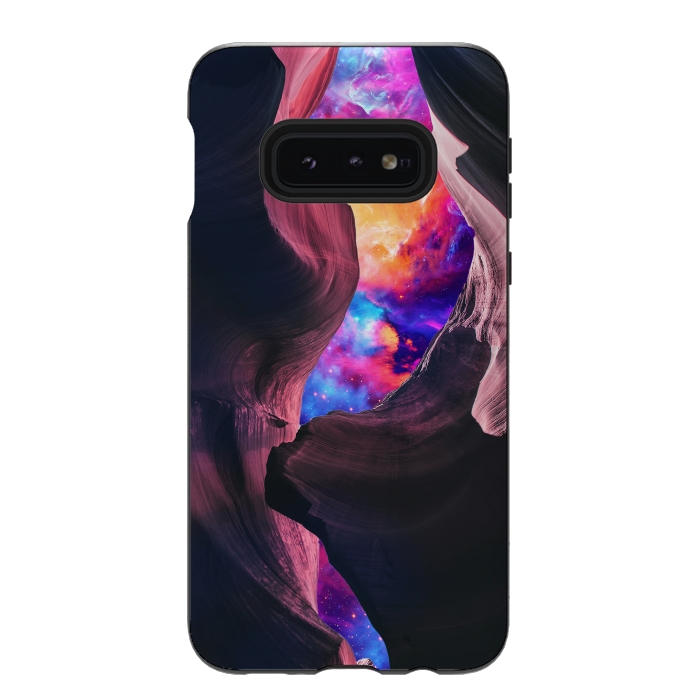 Galaxy S10e StrongFit Grand Canyon with Colorful Space Collage by Art Design Works