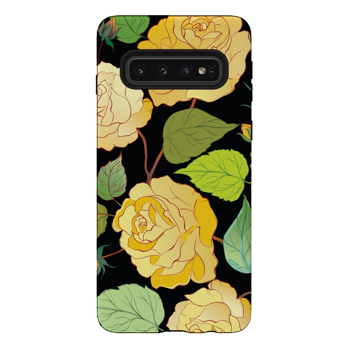 Galaxy S10 StrongFit Colorful Roses 3 by Bledi