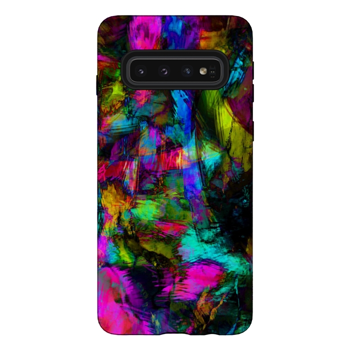 Galaxy S10 StrongFit Chaos Blue by Josie