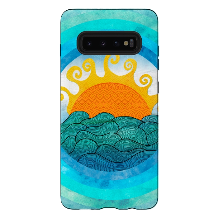 Galaxy S10 plus StrongFit Nautical Day by Pom Graphic Design