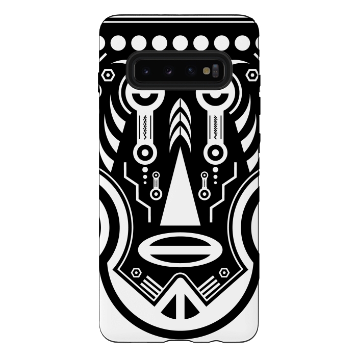 Galaxy S10 plus StrongFit aztec african tattoo by TMSarts