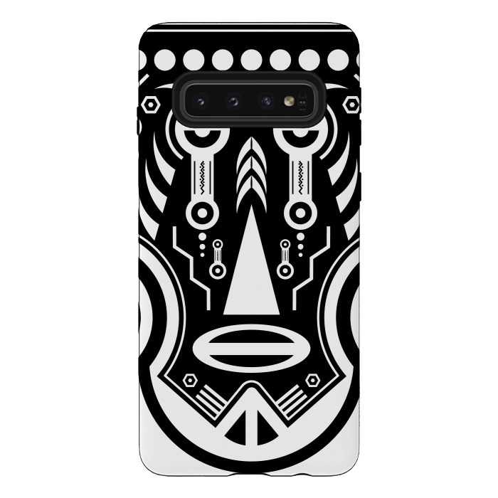 Galaxy S10 StrongFit aztec african tattoo by TMSarts
