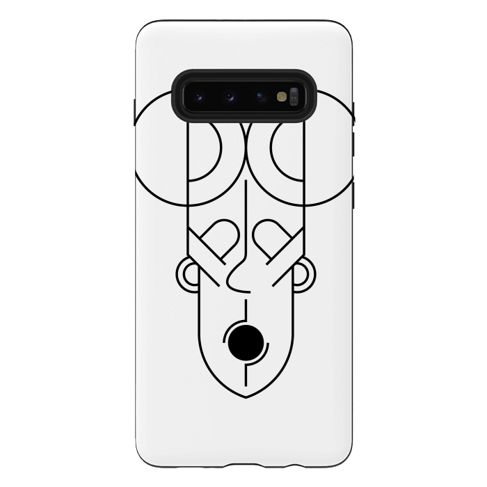 Galaxy S10 plus StrongFit aztec human face by TMSarts
