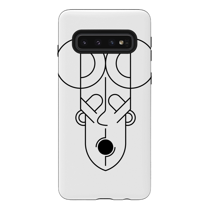 Galaxy S10 StrongFit aztec human face by TMSarts