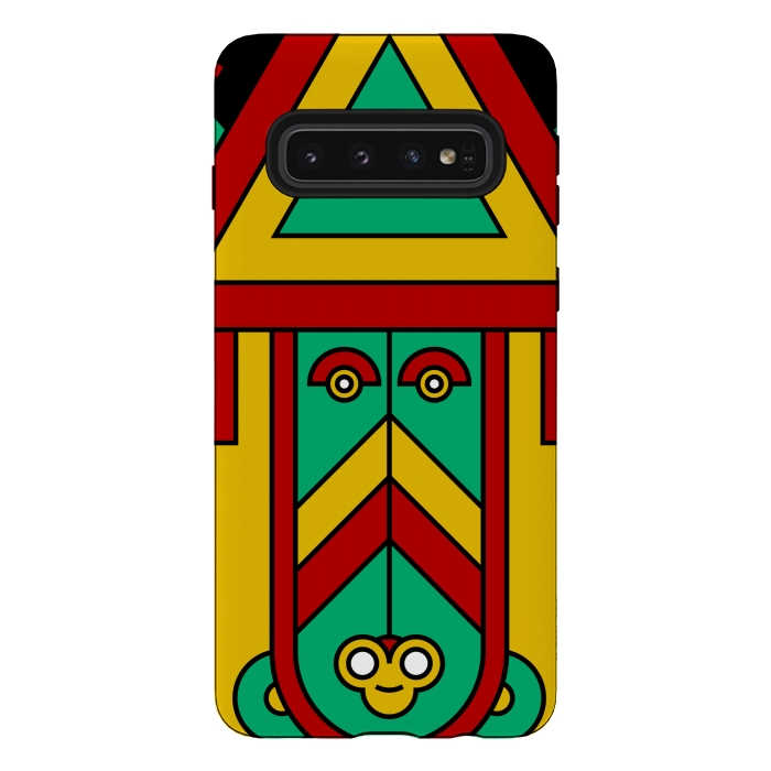 Galaxy S10 StrongFit colorful aztec tribal by TMSarts