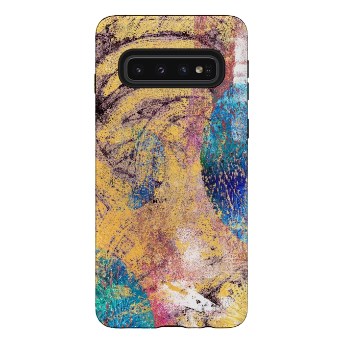 Galaxy S10 StrongFit Abstract Painting X by Art Design Works
