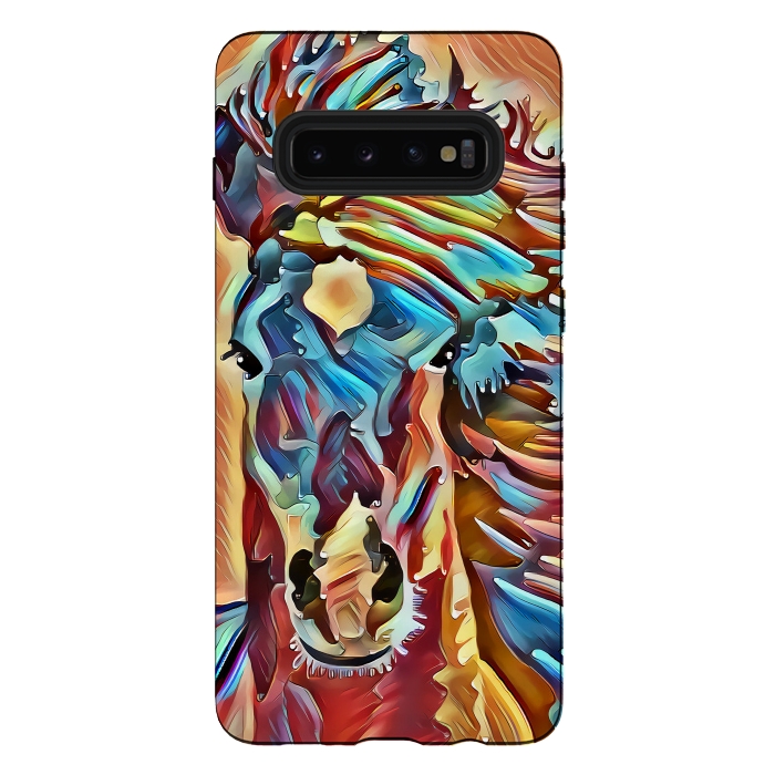 Galaxy S10 plus StrongFit abstract horse by Ancello