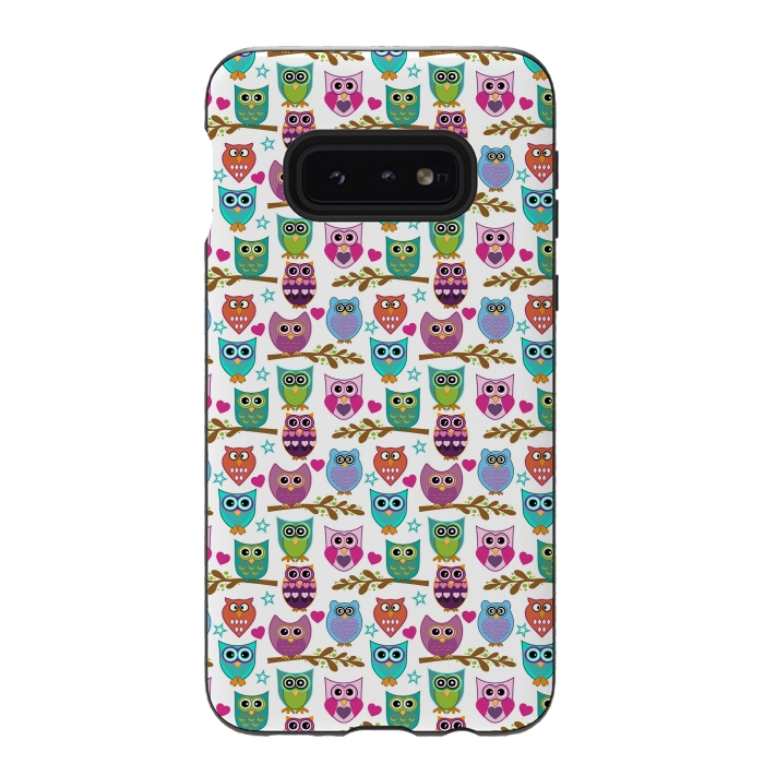 Galaxy S10e StrongFit happy owls by Ancello