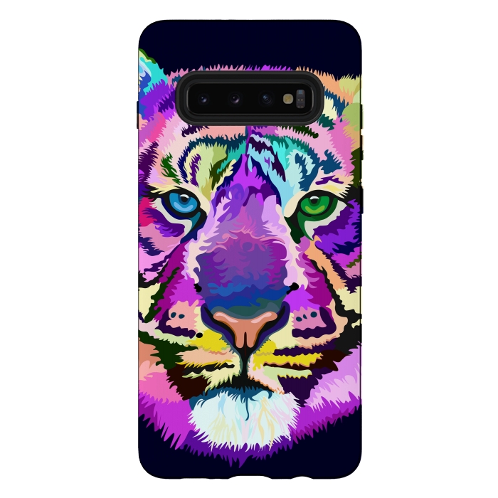 Galaxy S10 plus StrongFit popart tiger by Ancello