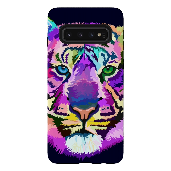 Galaxy S10 StrongFit popart tiger by Ancello
