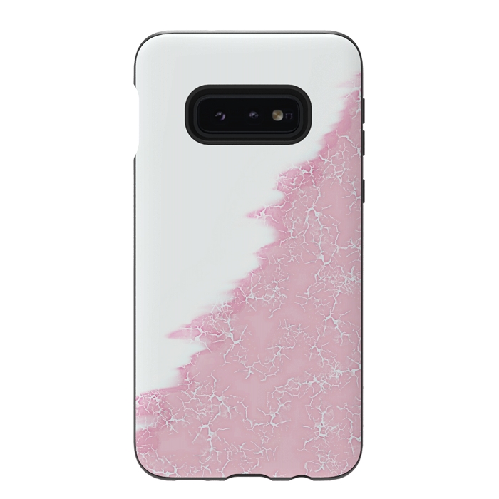 Galaxy S10e StrongFit Light pink crack by Jms