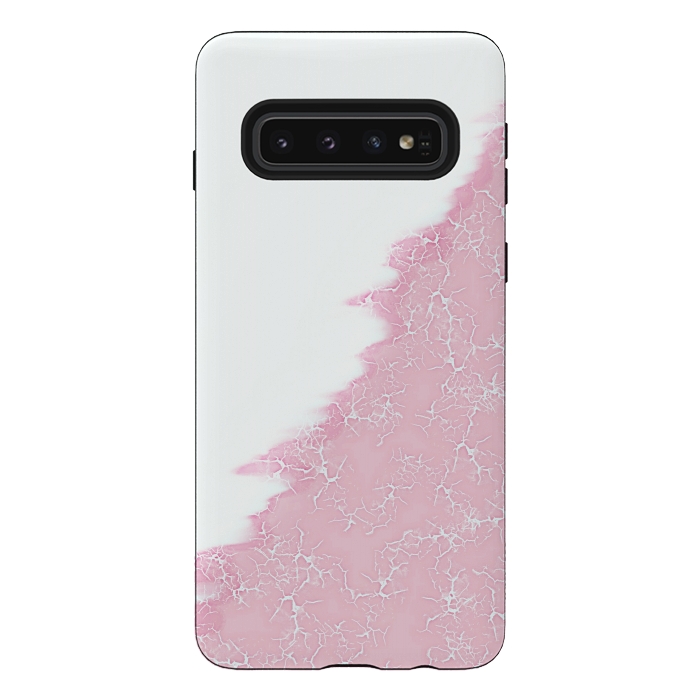 Galaxy S10 StrongFit Light pink crack by Jms