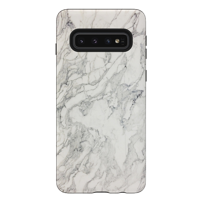 Galaxy S10 StrongFit White Marble X by amini54