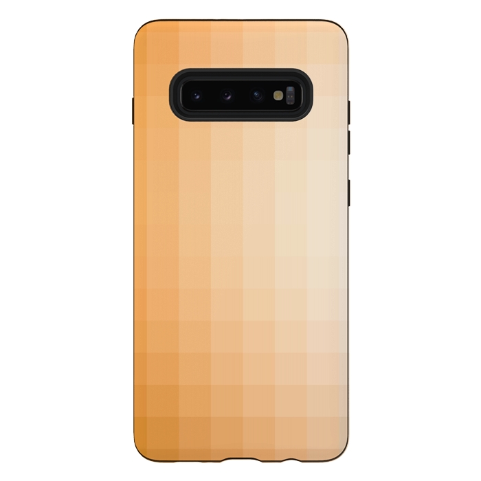 Galaxy S10 plus StrongFit Gradient, Amber and White by amini54
