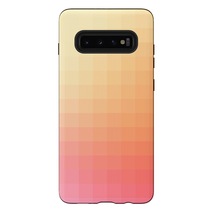 Galaxy S10 plus StrongFit Gradient, Pink and Orange by amini54