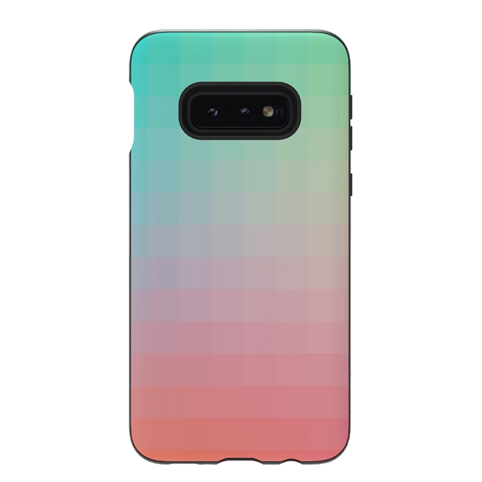 Galaxy S10e StrongFit Gradient, Pink and Teal by amini54