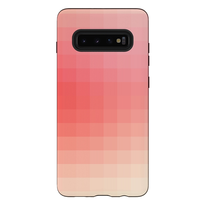 Galaxy S10 plus StrongFit Gradient, Pink and White by amini54