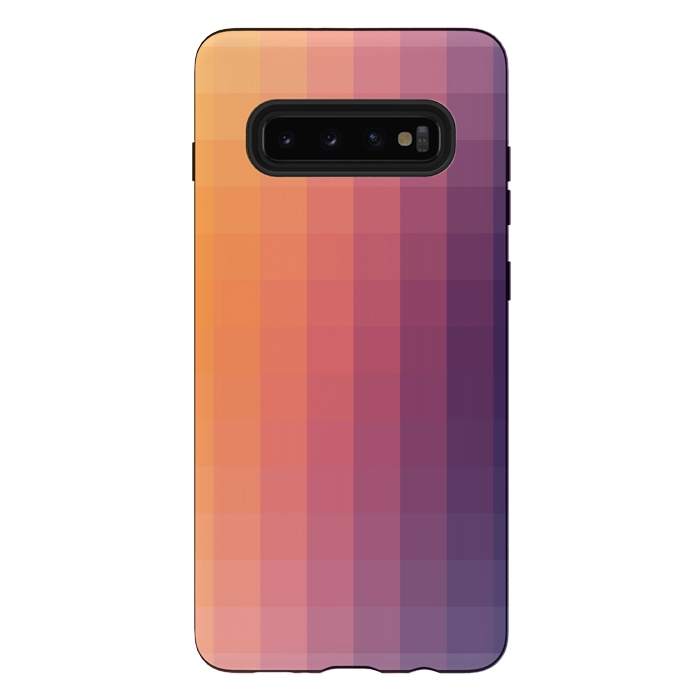 Galaxy S10 plus StrongFit Gradient, Purple and Orange by amini54
