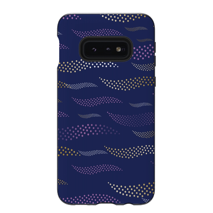 Galaxy S10e StrongFit Waves / Tiger (stylized pattern) by Bledi