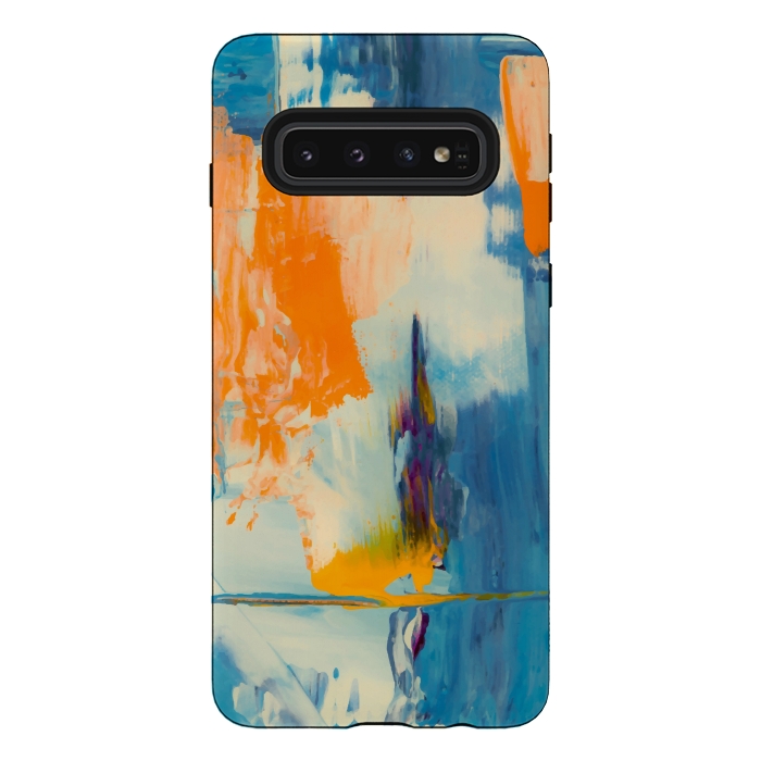 Galaxy S10 StrongFit Abstract Patches by Creativeaxle