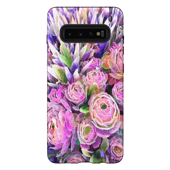 Galaxy S10 plus StrongFit Colorful Cactus by Alemi