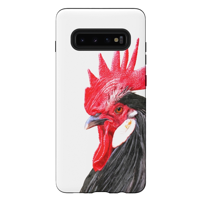 Galaxy S10 plus StrongFit Rooster Portrait by Alemi