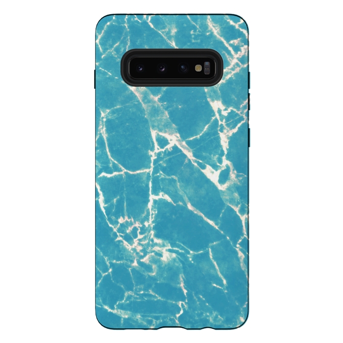 Galaxy S10 plus StrongFit Bright blue marble by Oana 