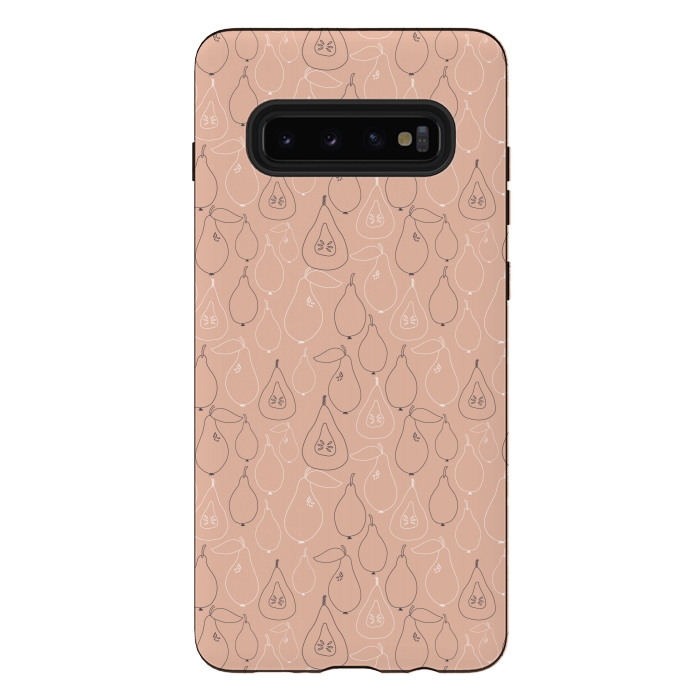 Galaxy S10 plus StrongFit Pear Drops by Edith May