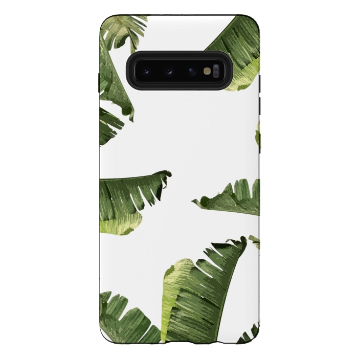 Galaxy S10 plus StrongFit Banana Leaves by Creativeaxle