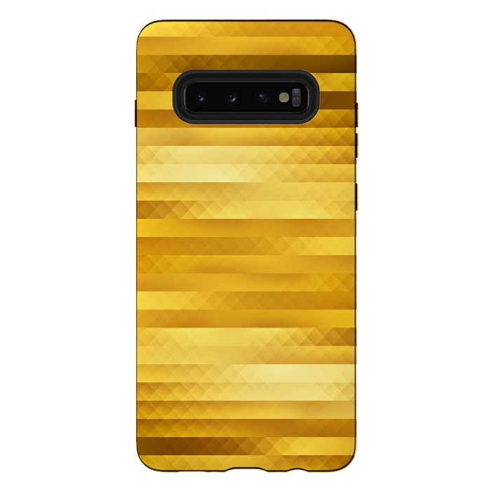 Galaxy S10 plus StrongFit Gold Color Pattern by Art Design Works