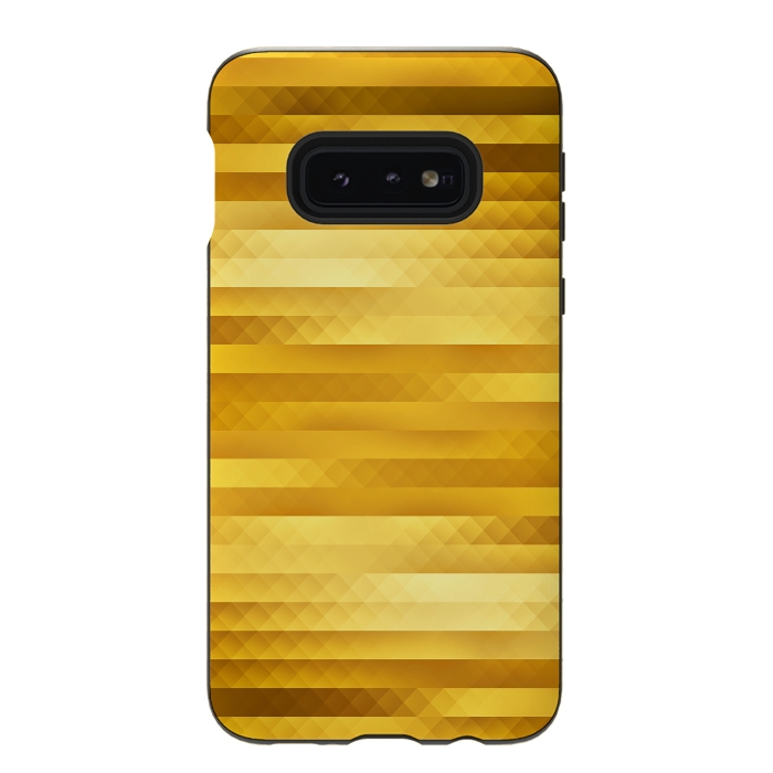 Galaxy S10e StrongFit Gold Color Pattern by Art Design Works