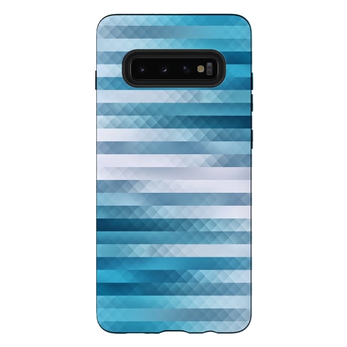 Galaxy S10 plus StrongFit Blue Color Pattern by Art Design Works