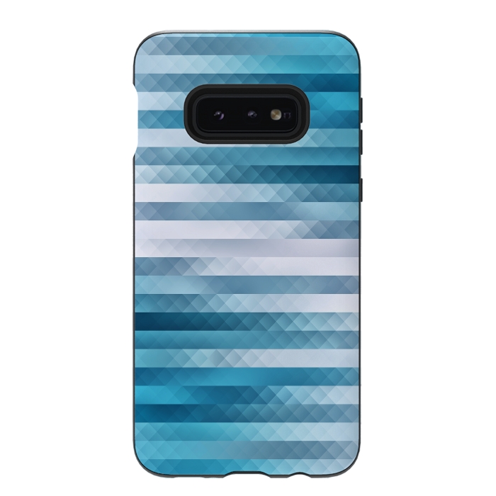 Galaxy S10e StrongFit Blue Color Pattern by Art Design Works