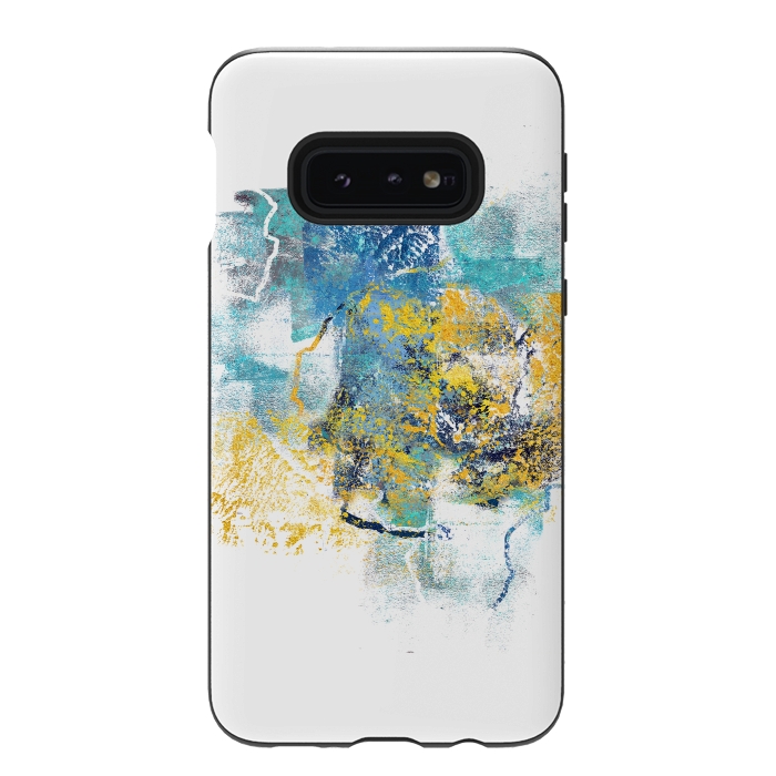 Galaxy S10e StrongFit Nature Regrowth - Abstract Painting V by Art Design Works
