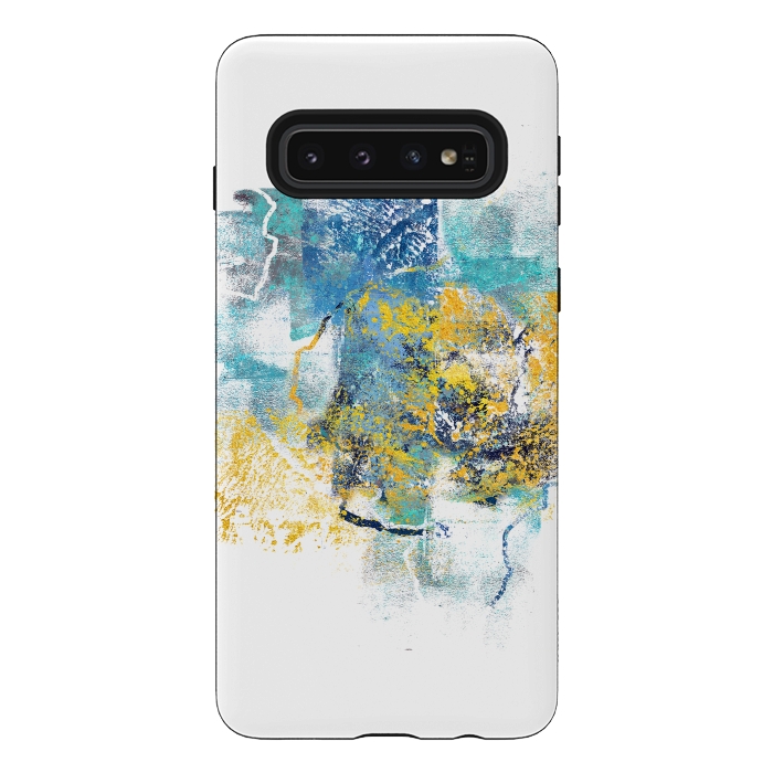 Galaxy S10 StrongFit Nature Regrowth - Abstract Painting V by Art Design Works