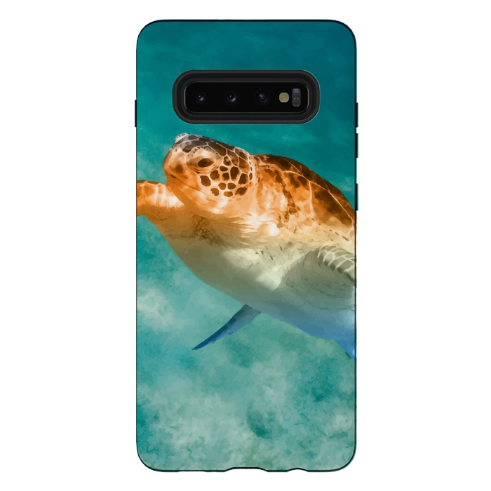 Galaxy S10 plus StrongFit Turtle by Creativeaxle