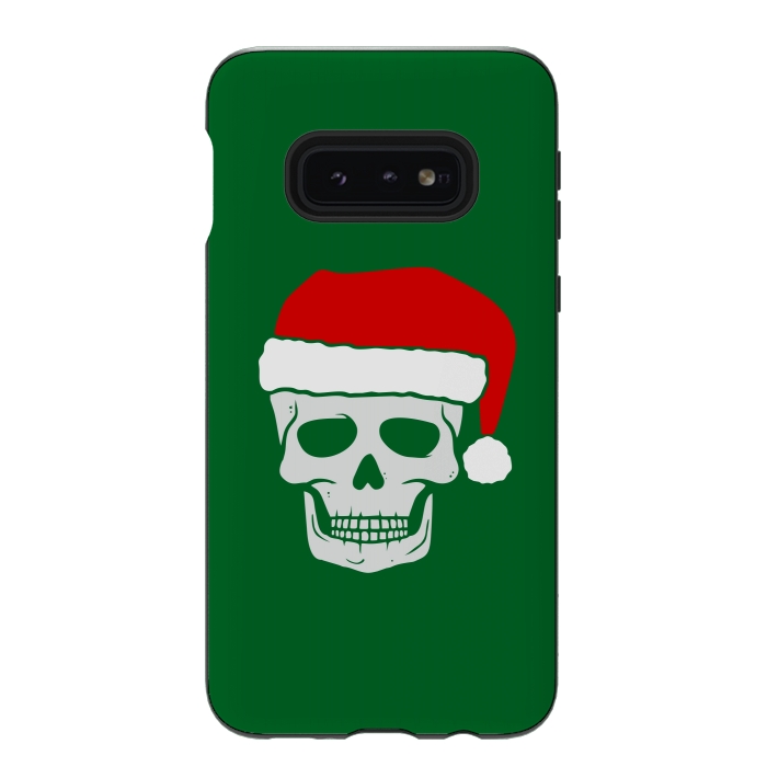 Galaxy S10e StrongFit Santa Skull by Dhruv Narelia