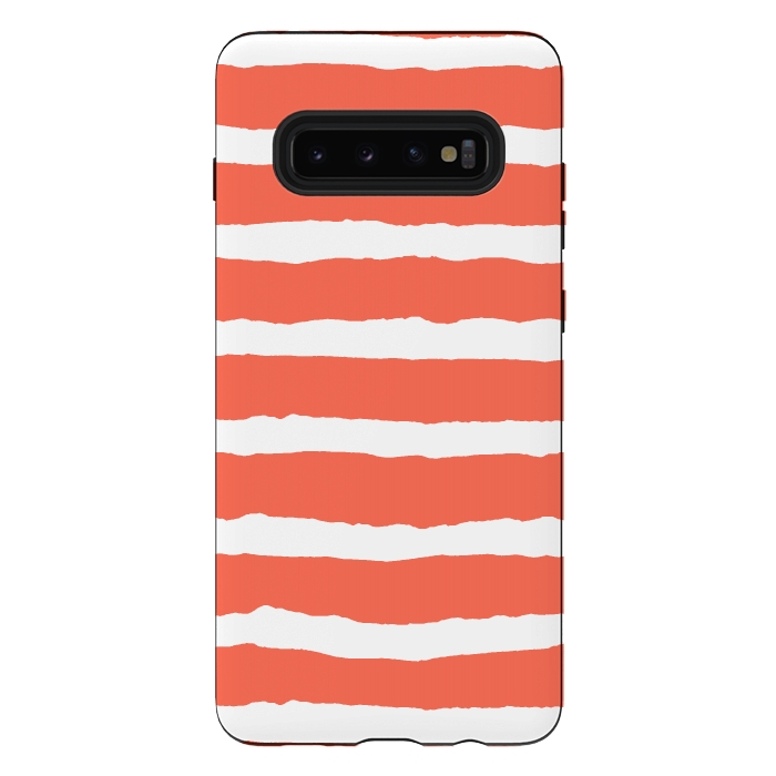 Galaxy S10 plus StrongFit Raw Feel Stripes by Michael Cheung