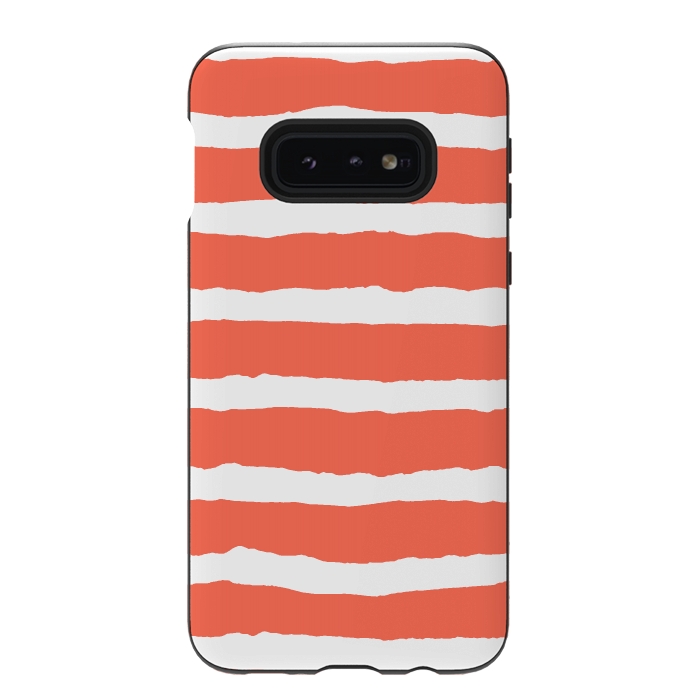 Galaxy S10e StrongFit Raw Feel Stripes by Michael Cheung