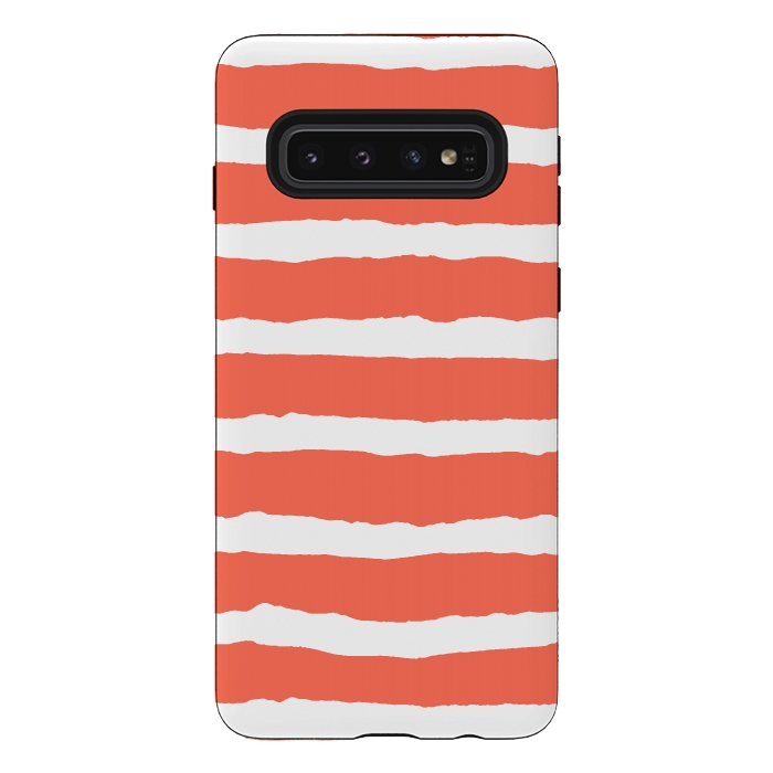 Galaxy S10 StrongFit Raw Feel Stripes by Michael Cheung