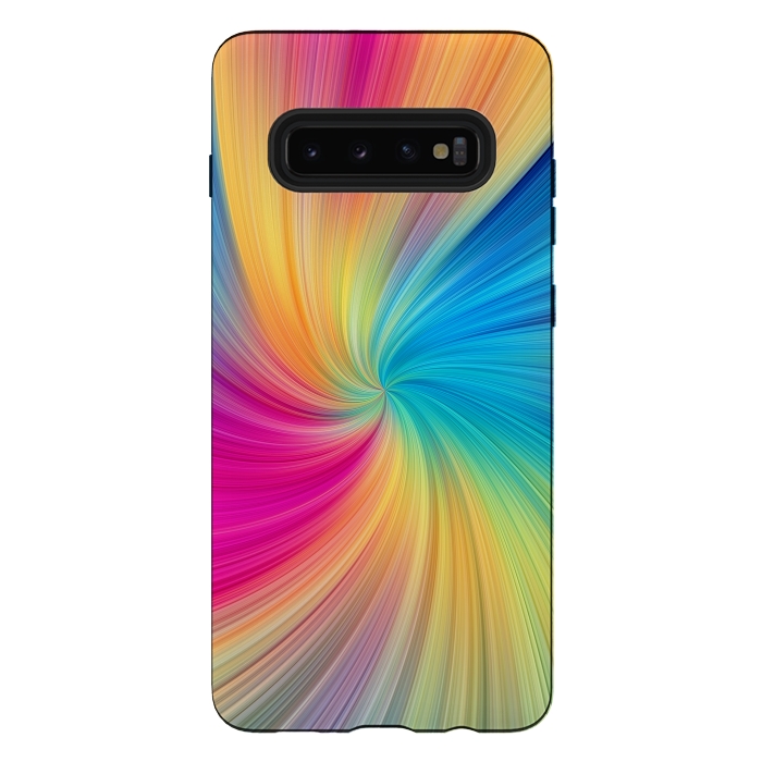 Galaxy S10 plus StrongFit Rainbow Abstract Design by Art Design Works