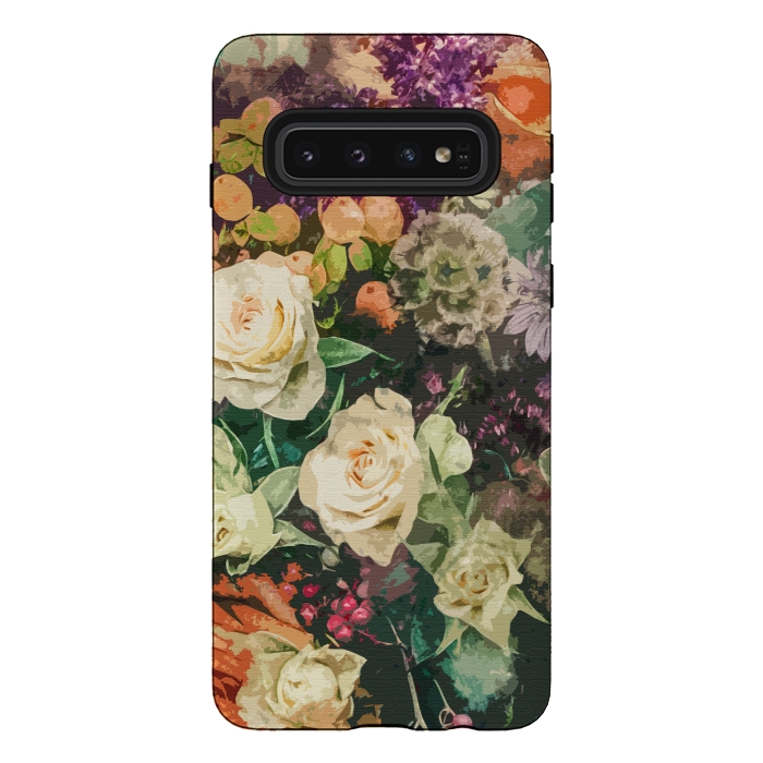 Galaxy S10 StrongFit Floral Bunch by Creativeaxle
