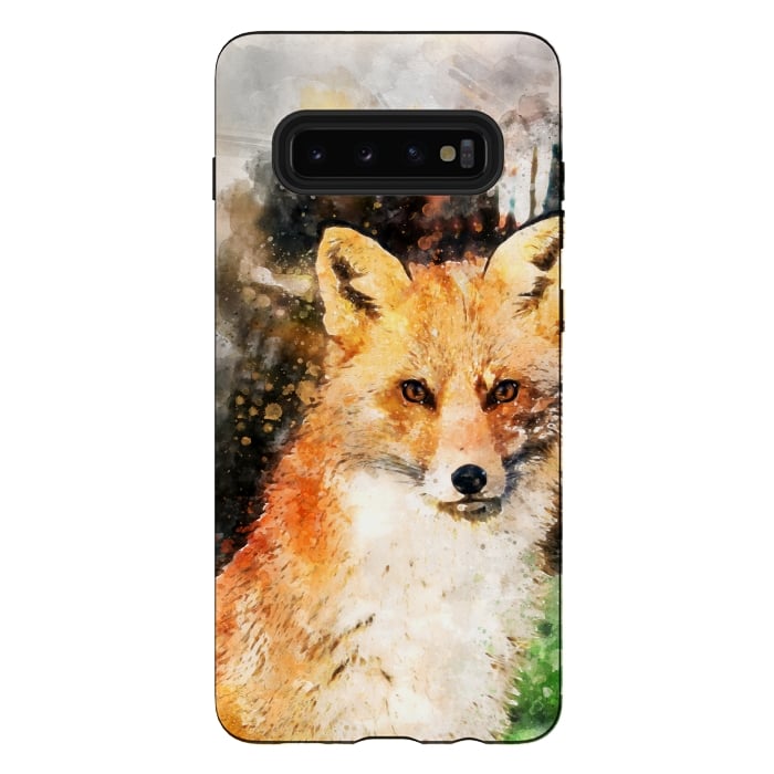 Galaxy S10 plus StrongFit Clever Fox by Creativeaxle